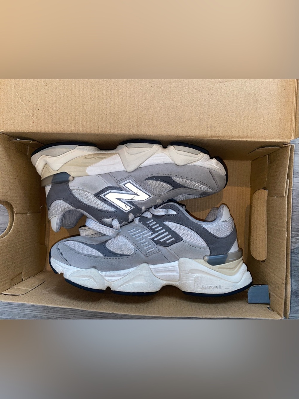 New Balance Kids Grey Athletic Sneakers - Picture 3 of 10